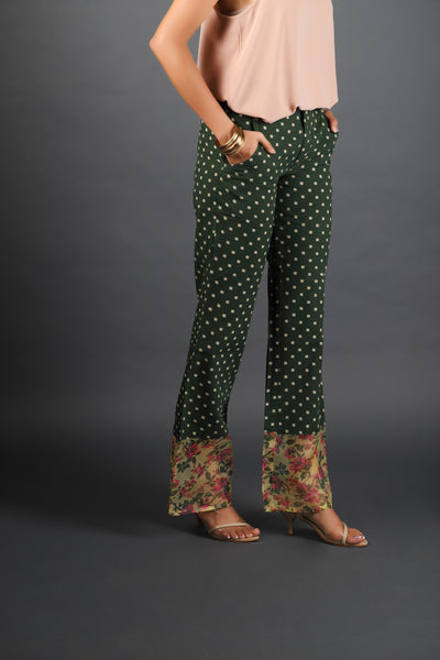 Flared Cotton Pants