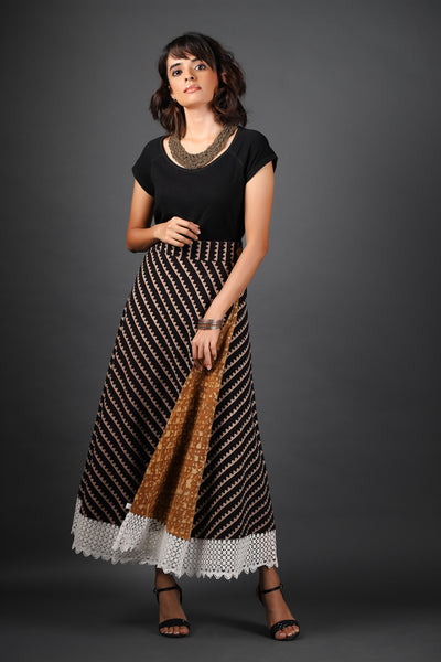 Long Reversible Wrap Skirt