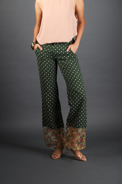 Flared Cotton Pants