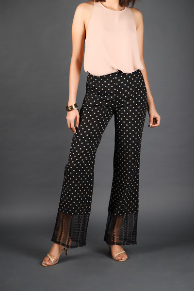 Flared Cotton Pants