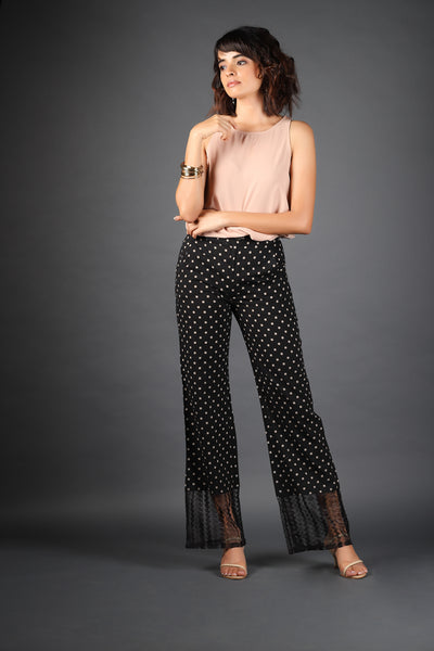 Flared Cotton Pants