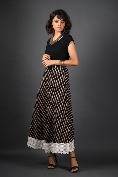 Long Reversible Wrap Skirt